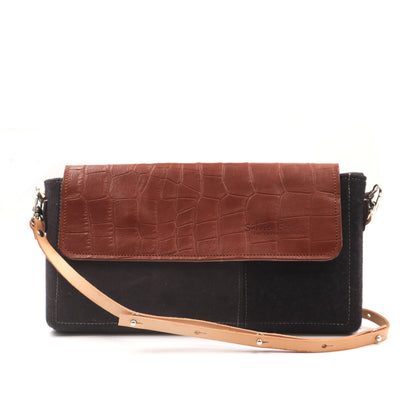 Photographie du produit La sacoche DUO, aubergine