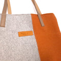 Le TOTE BAG DUO, ORANGE&GRIS