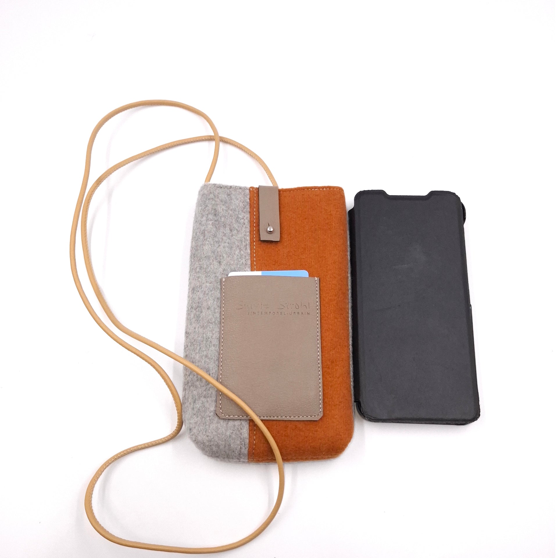 La Poche téléphone, DUO Orange & Gris