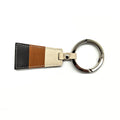 PORTE-CLÉ PENNANT N°3, prune, orange et beige