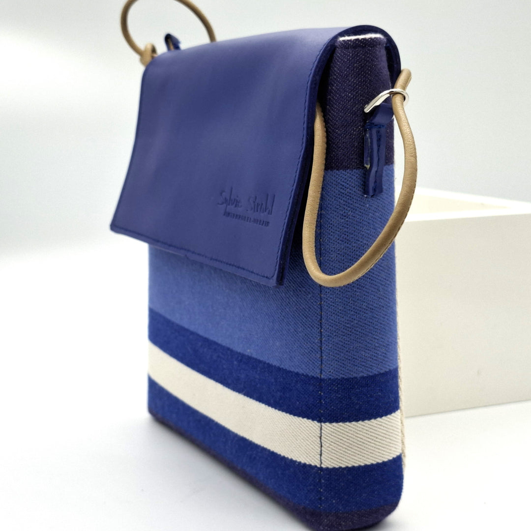 Le sac P'Tit Carré, Bleu Basque