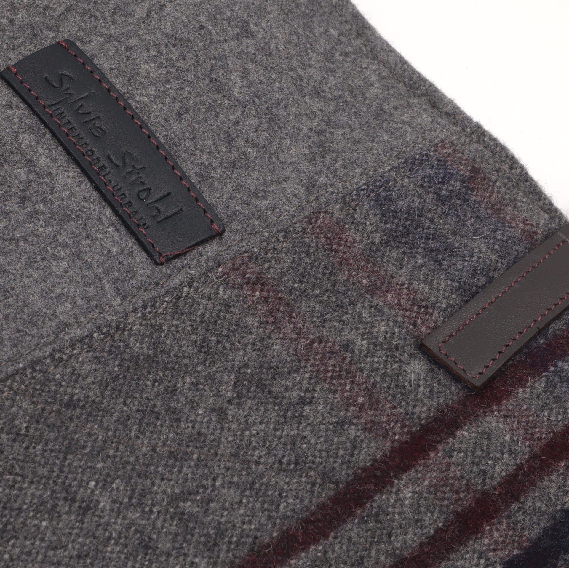 LE TOTE BAG DUO, gris et plaid