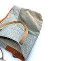Le TOTE BAG DUO, ORANGE&GRIS