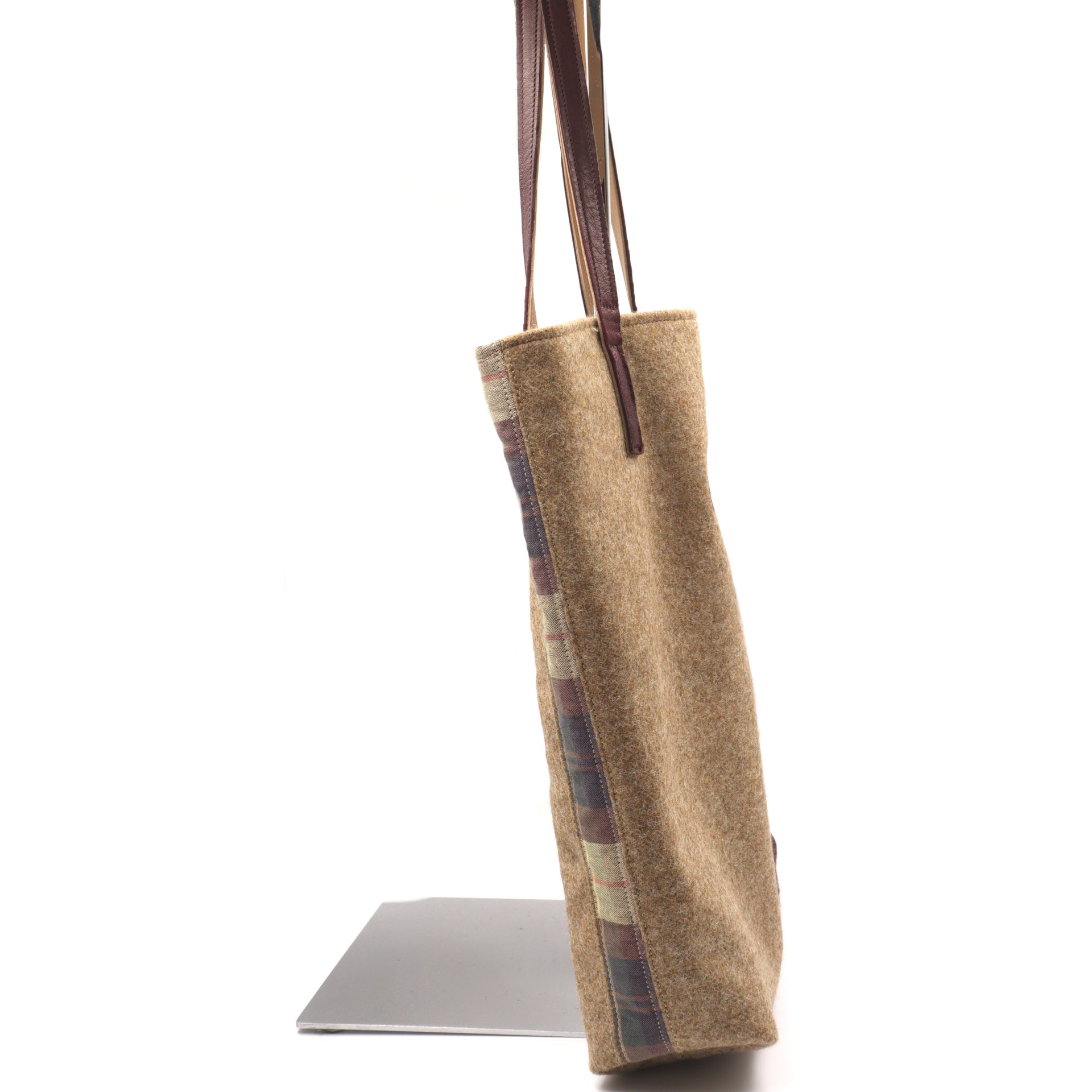 LE TOTE BAG DUO, Camel/Bordeaux