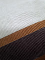 TOTE BAG VELOURS, tricolore Beige, Prune et Roux