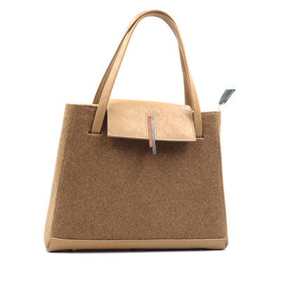 Photographie du produit Anna 4, the beige Camel trapeze shoulder bag