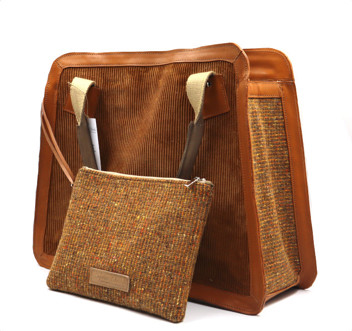 Barbara, velvet and tweed for Anne-Laure