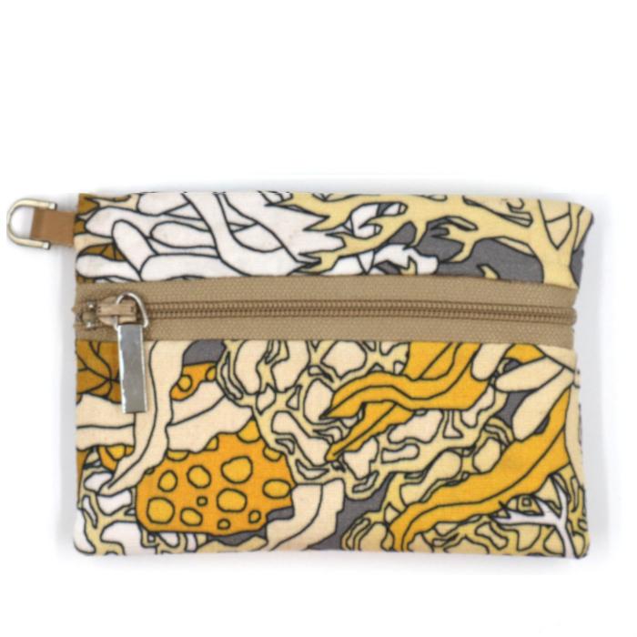 POCHETTE PORTE CARTE SABLE DE FACE