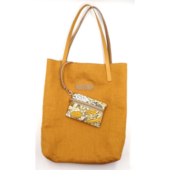 POCHE SABLE AVEC ETUI CUIR CB ET TOTE BAG