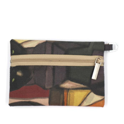 Photographie du produit Women's CB card holder wallet in leather and cotton