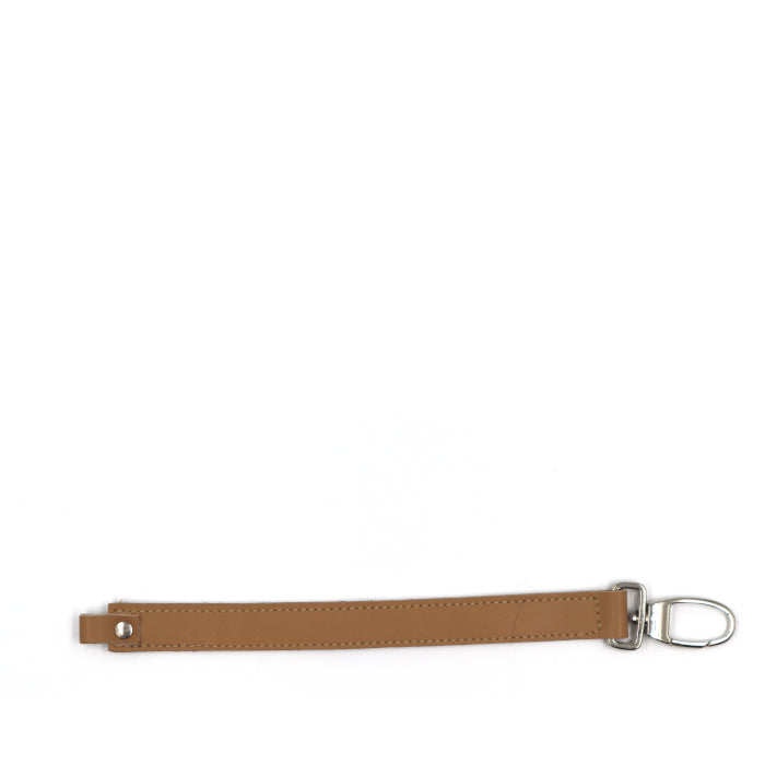 Porte-clé bande  Cuir Beige lisse