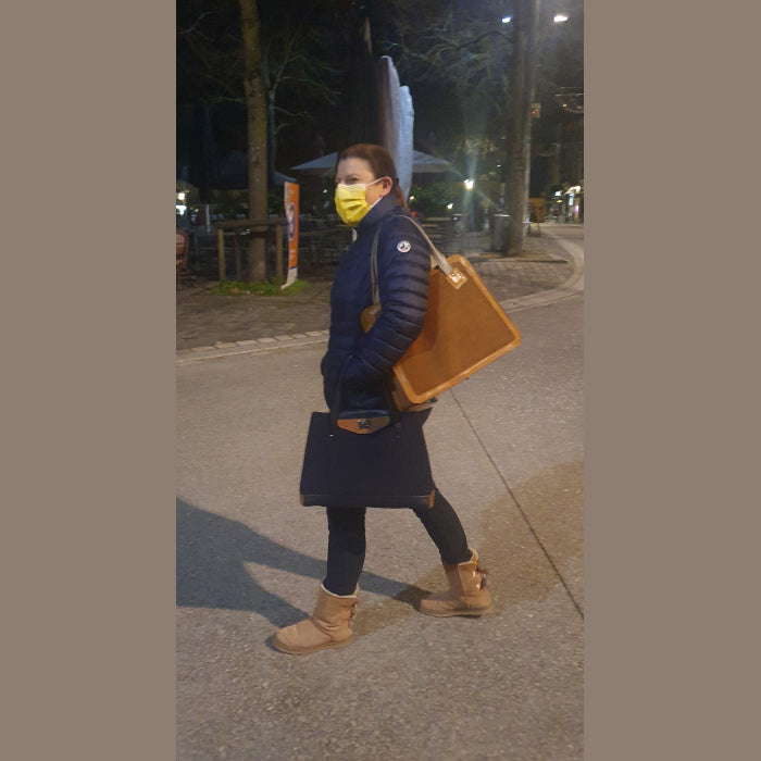 Barbara, velvet and tweed for Anne-Laure