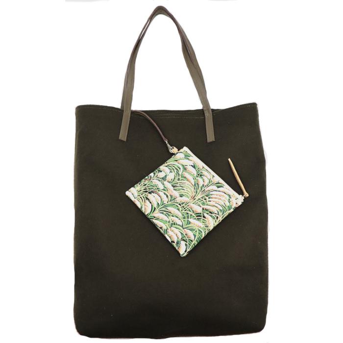 TOTE GRAND MODELE L7 BRONZE AVCE POCHETTE